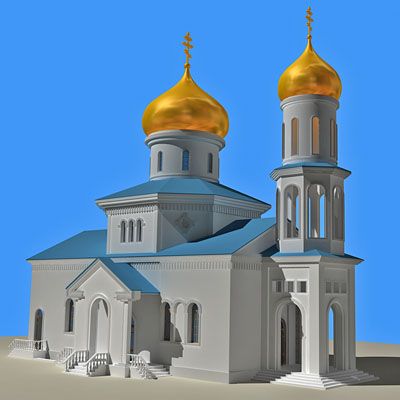 CHIESA RUSSA 3d model