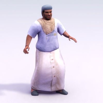 Arabischer Mann C 3d model