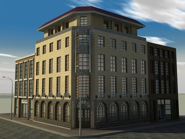 architettura 3d model