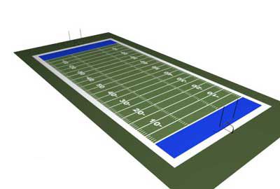 CAMPO DA CALCIO 3d model