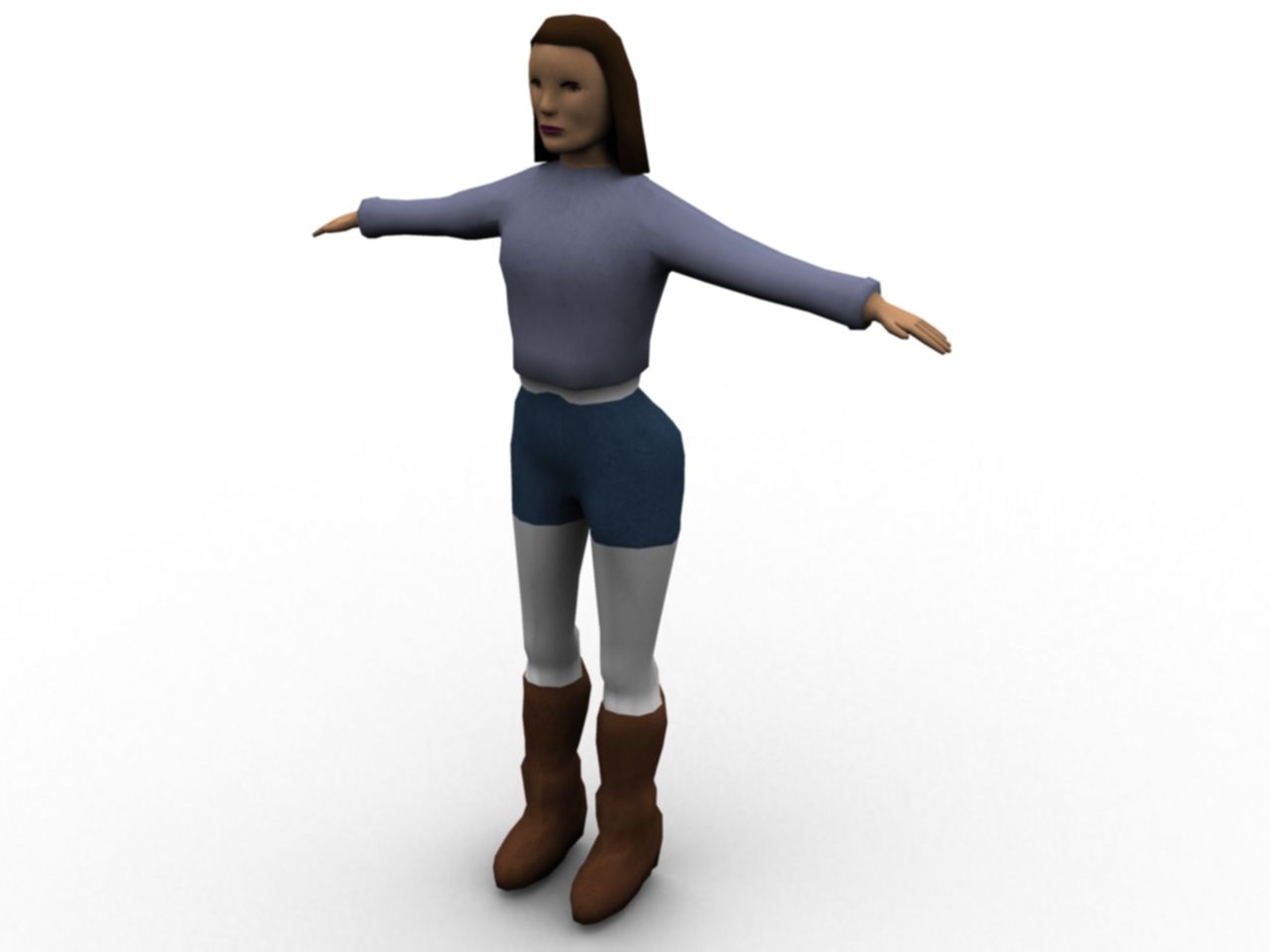 Female Character 3d model