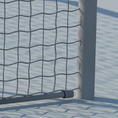 Goal calcistico royalty-free 3d model - Preview no. 5