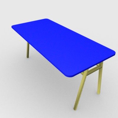 lågt poly bord 3d model