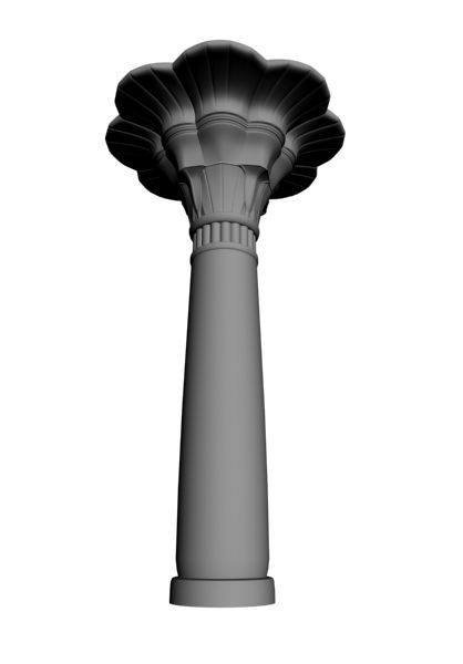 Columna del pilar del antiguo Egipto modelo 3d