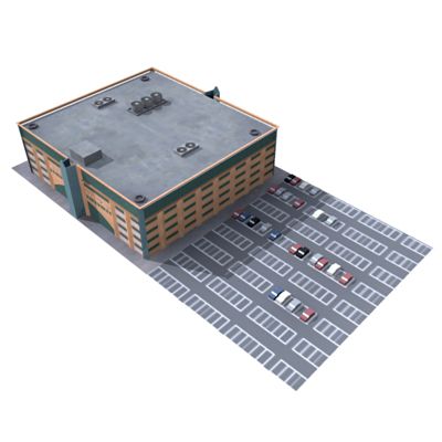 centro commerciale 3d model