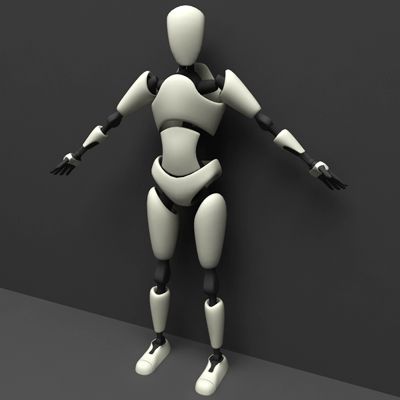 机器人角色 3d model