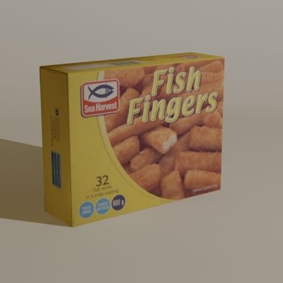 Sea Fish Doigts De Poisson 3d model