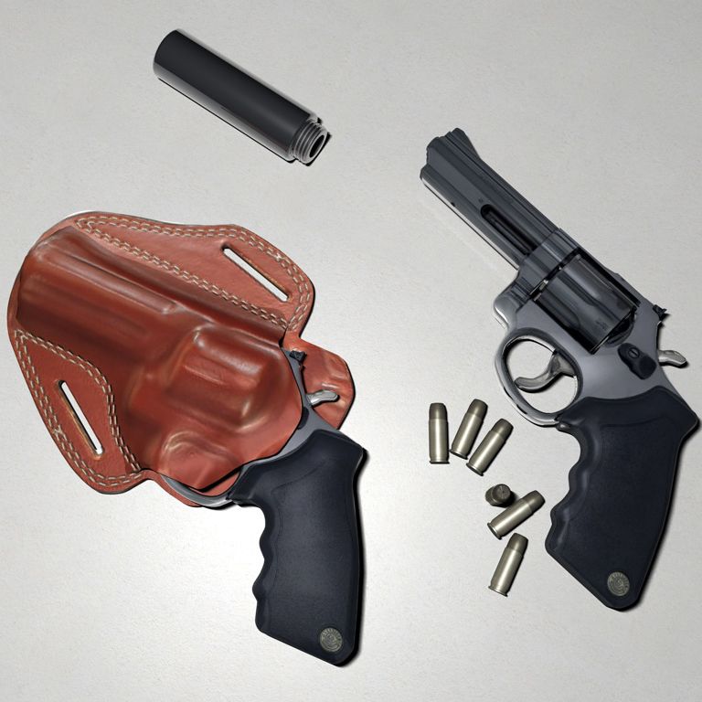 revolver 3d model