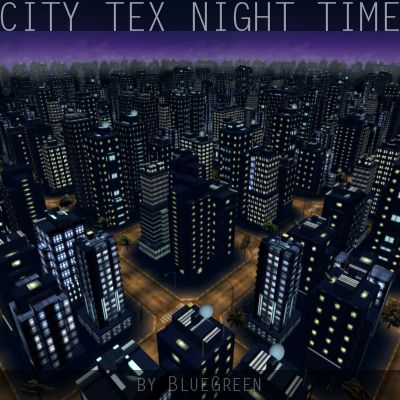 Ciudad Tex Night Time royalty-free modelo 3d - Preview no. 6