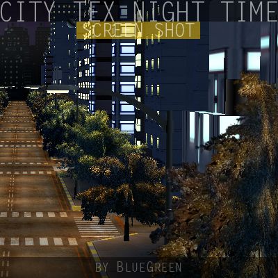 Ciudad Tex Night Time royalty-free modelo 3d - Preview no. 14