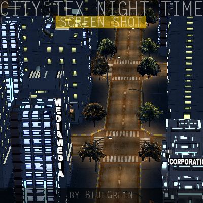 Ciudad Tex Night Time royalty-free modelo 3d - Preview no. 11