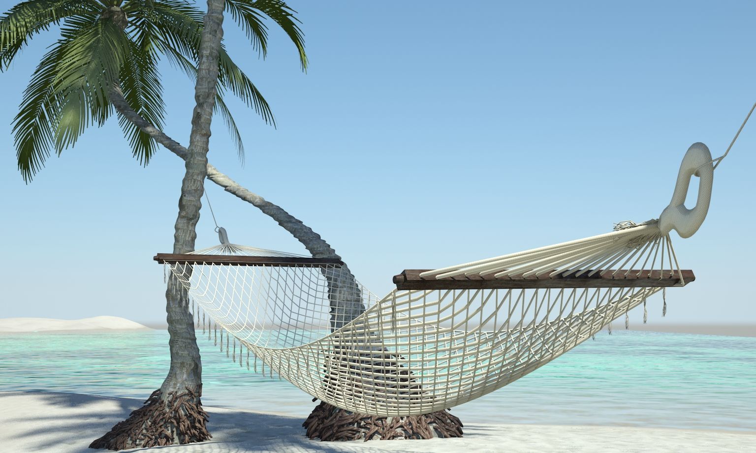 Beach Hammock 3d model