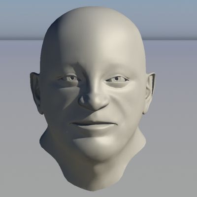 Character - Head - 3 royalty-free 3d model - Preview no. 7