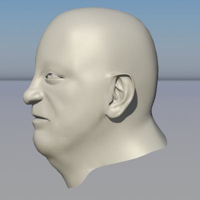 Character - Head - 3 royalty-free 3d model - Preview no. 2