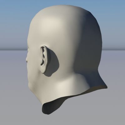 Character - Head - 3 royalty-free 3d model - Preview no. 3