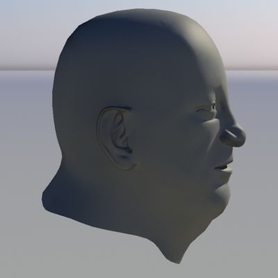 Character - Head - 3 royalty-free 3d model - Preview no. 5