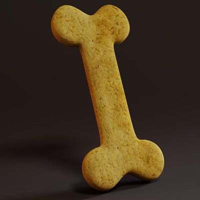 dog treat 3d model