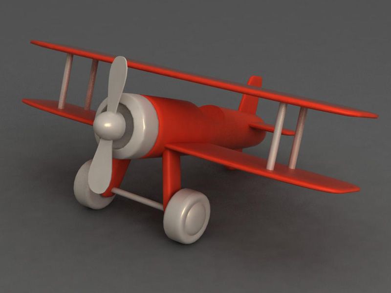 玩具飞机 3d model