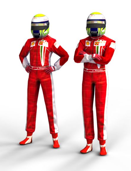 Red Driver - Racing pilote 3d model