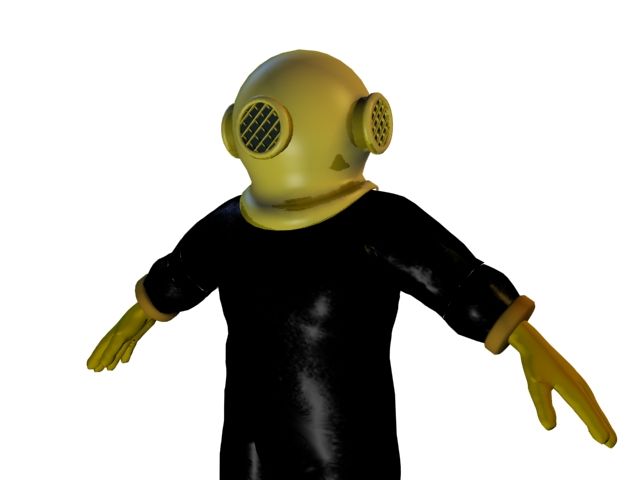 Deep Sea Diver Suit 3d model