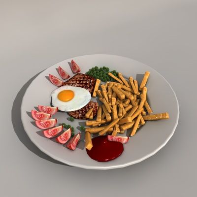 Aliments 3d model