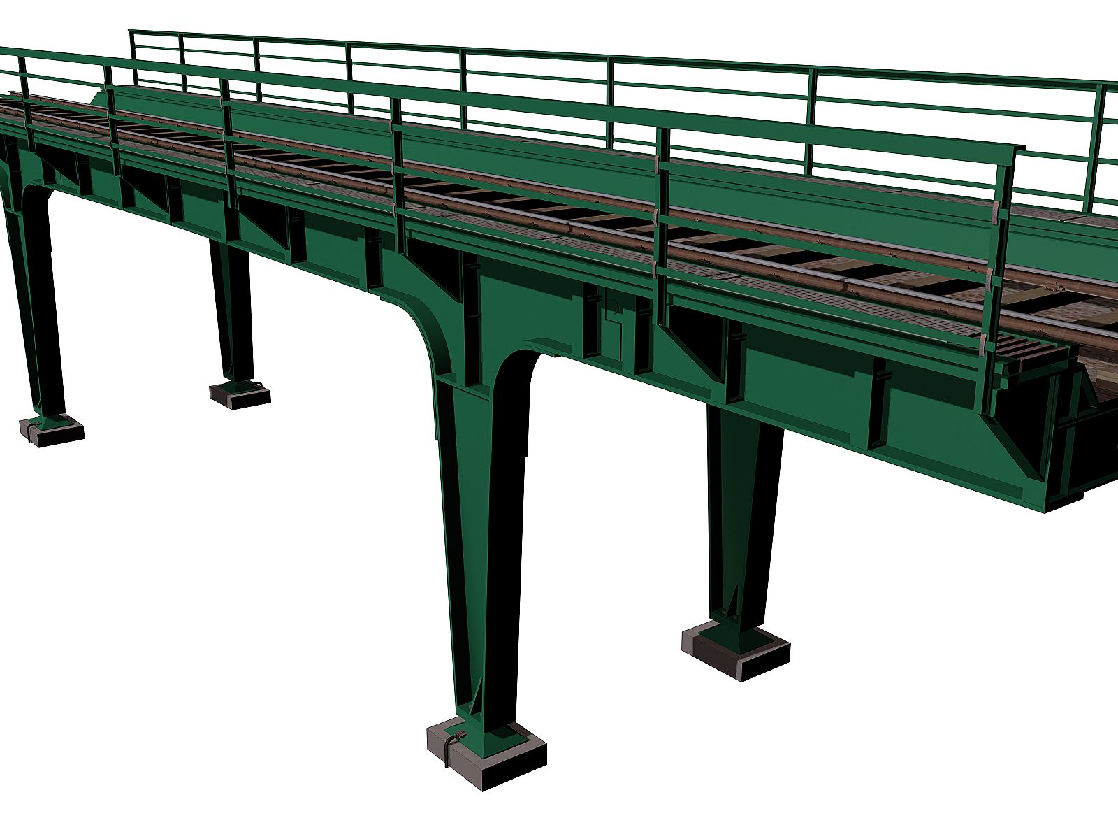 Puente de tren modelo 3d