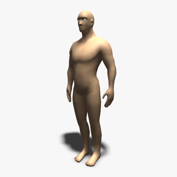 人类男性 3d model