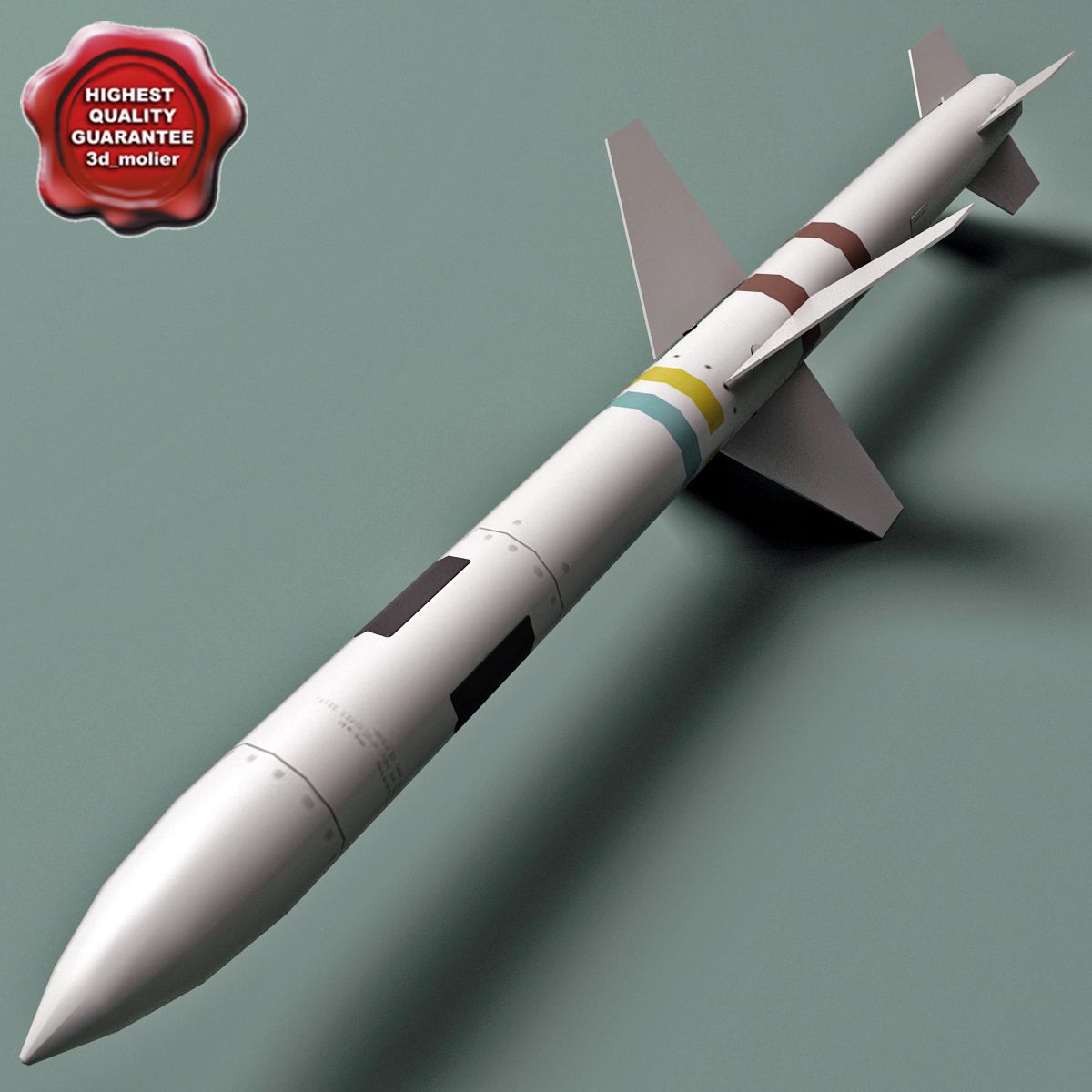 Flygplan Missile AGM-45 Shrike 3d model