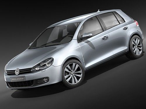 Volkswagen Golf 6 a 5 porte 3d model