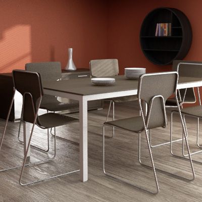 Dining room interior 01B 3d model