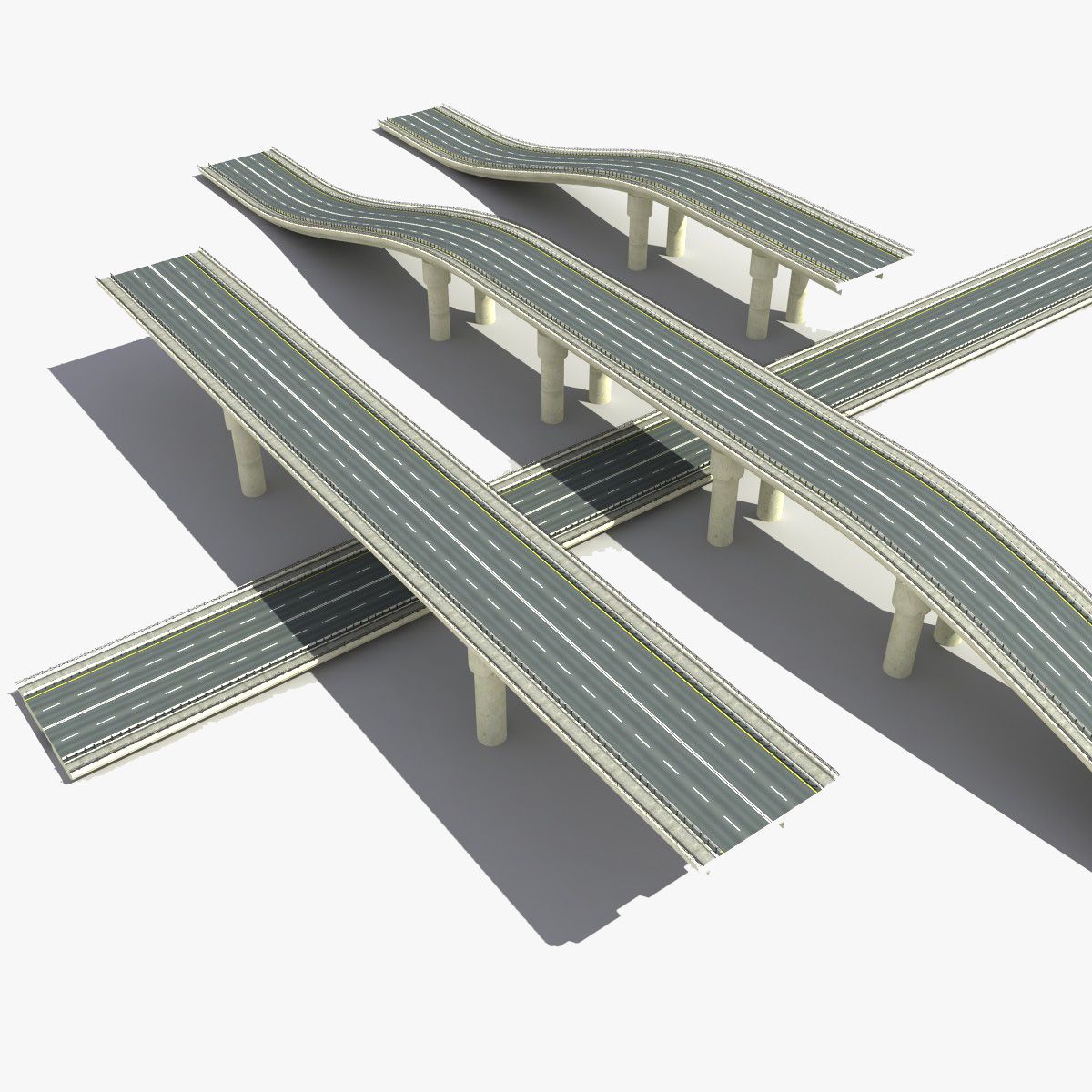 Bridges Roads 3d model