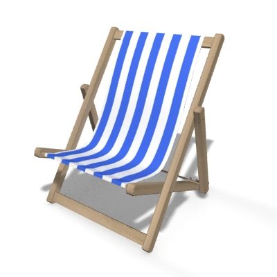 Deck Chair 3d model