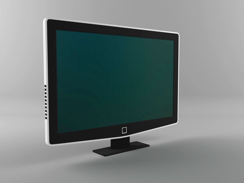 現代のテレビ 3d model