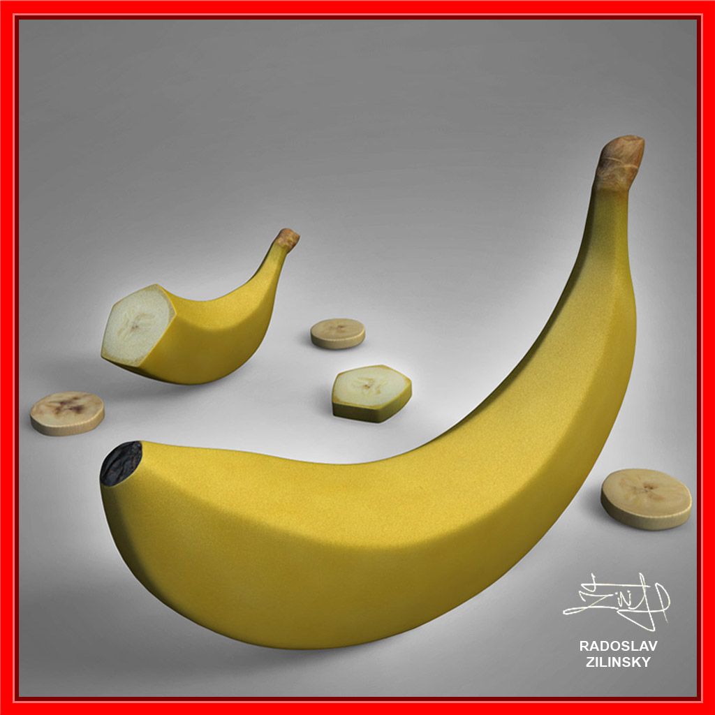 Banana fruit  + BONUS 3d model