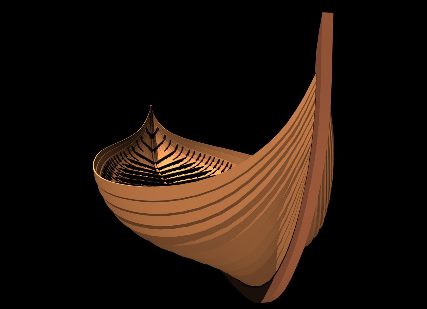 Viking Ship Hull 3d model