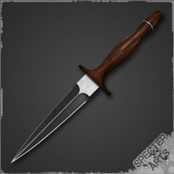 Spear point dagger 3d model