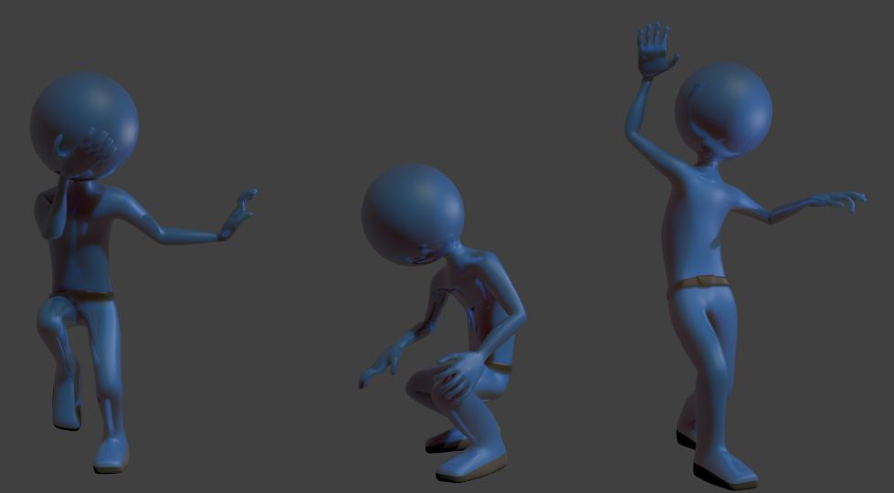 personaggio 3d model