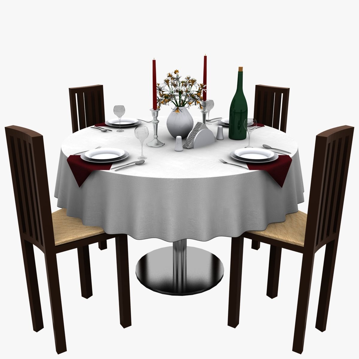 Restaurant Table 3d model