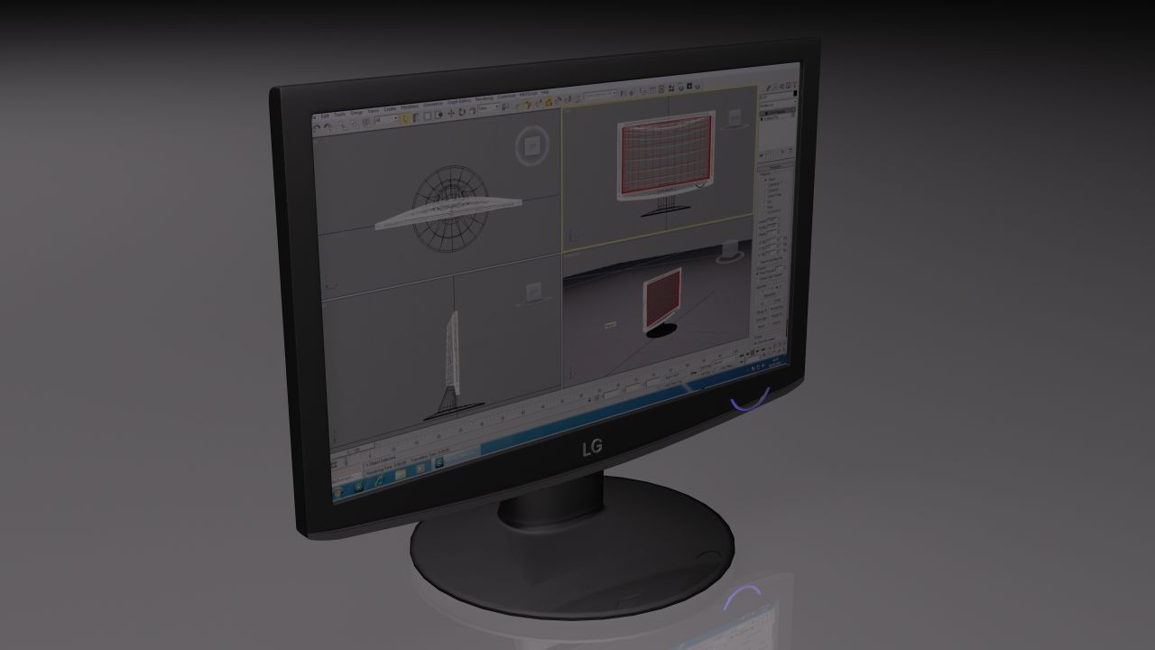 电脑液晶显示器 3d model