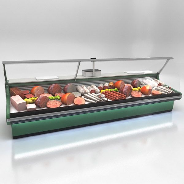 Deli Counters royalty-free 3d model - Preview no. 5