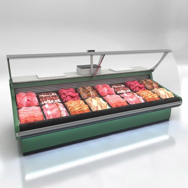 Deli Counters royalty-free 3d model - Preview no. 3