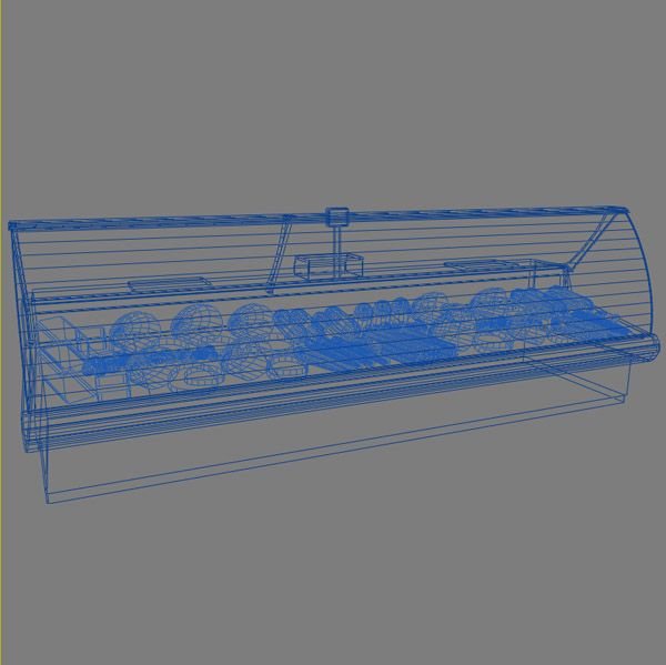 Deli Counters royalty-free 3d model - Preview no. 6