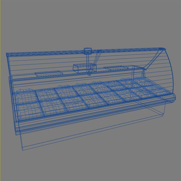 Deli Counters royalty-free 3d model - Preview no. 4