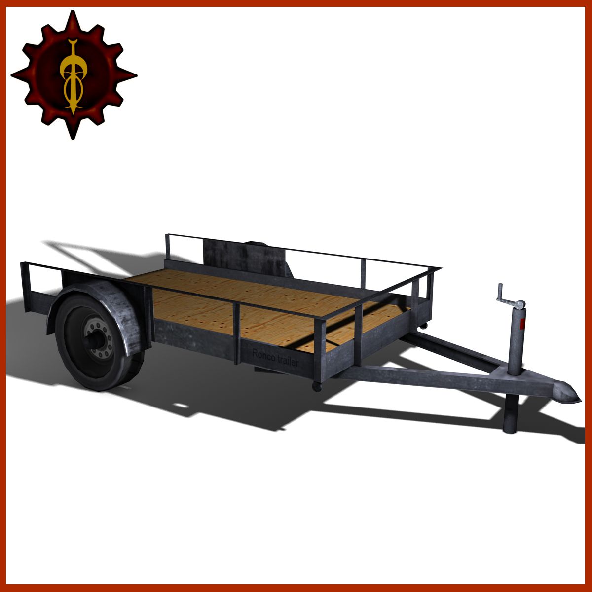 Utility trailer 3d model