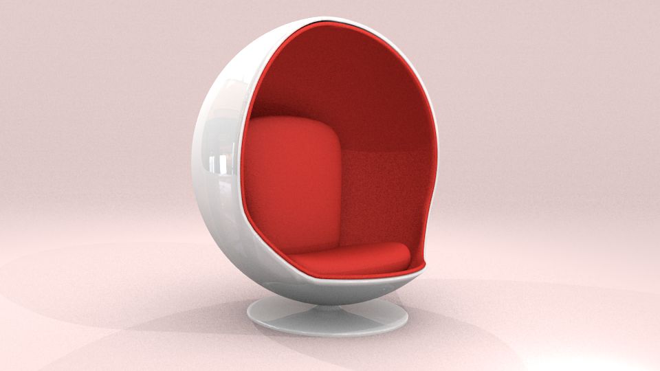 Cadeira bola 3d model