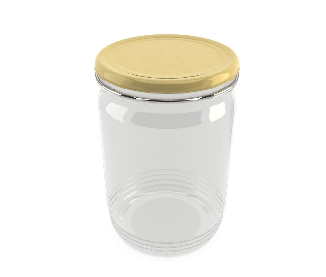 Glass Jar with Lid 3d model