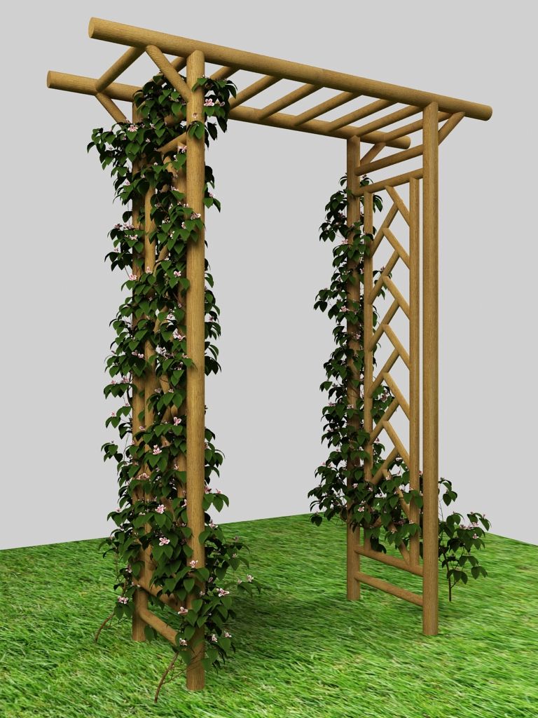 pérgola modelo 3d