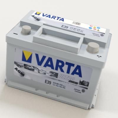 Car battery 3d model