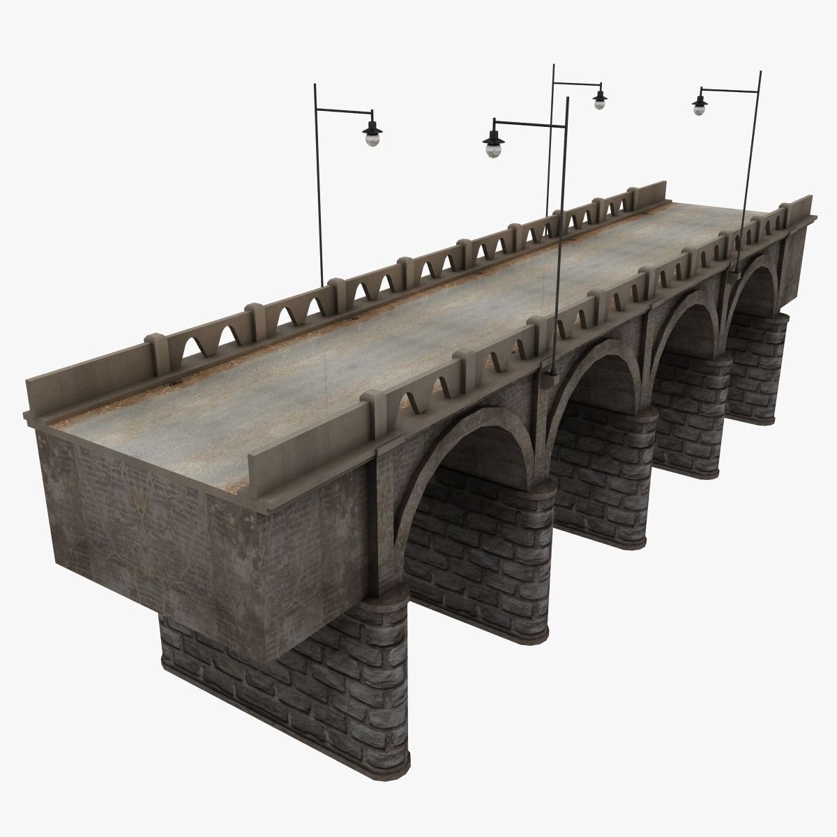 Ponte di pietra 3d model