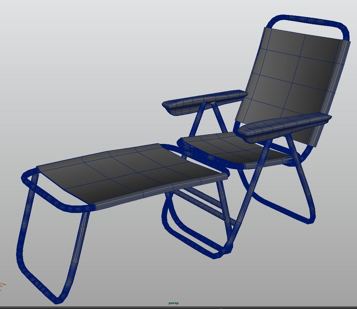 trädgårdsstol 3d model